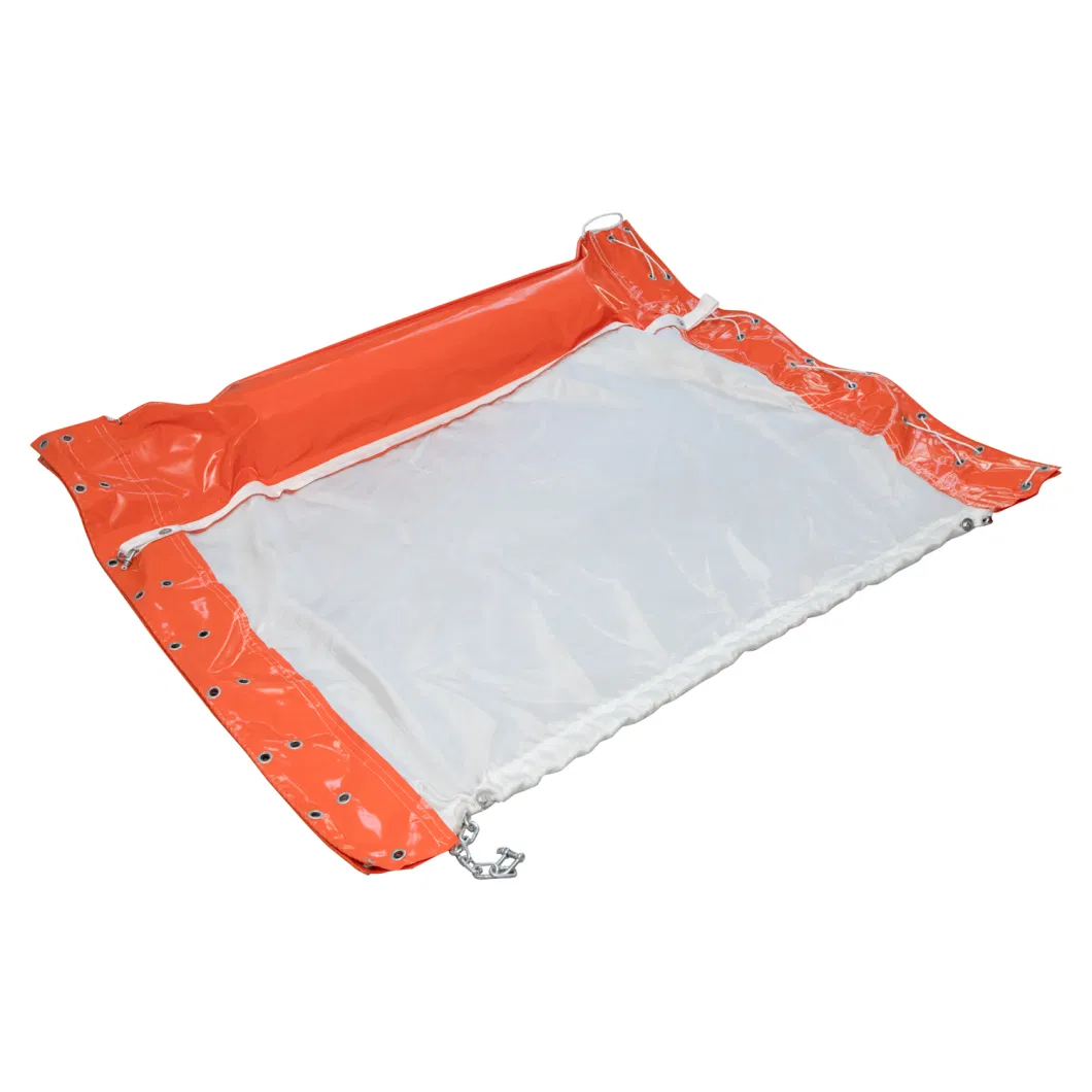 پرده خاردار PVC شناور پرده خاردار مخزن بوم دوستانه محیط زیست روغن ریزش بوم 4