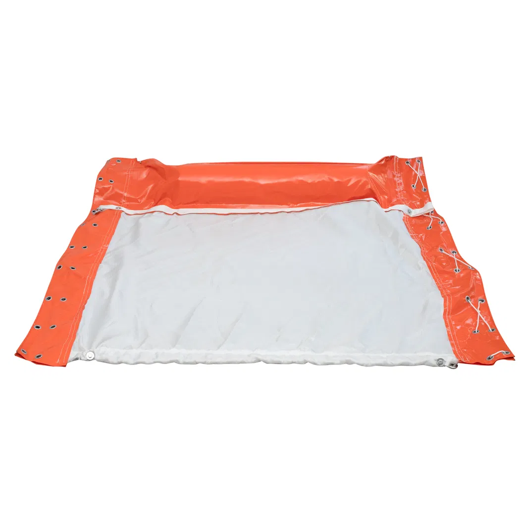 پرده شناور آب برای محیط های آبی سازگار با محیط زیست روغن ریزش بوم PVC پرده شناور 5