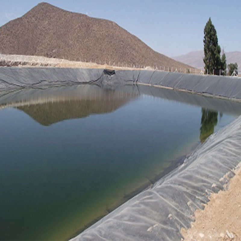 0.3mm/0.5mm/0.75mm/1mm/1.5mm/2mm ورق پلاستیکی غشا سیاه HDPE LDPE LLDPE ورژن Geomembrane Liner برای کباب ماهی F