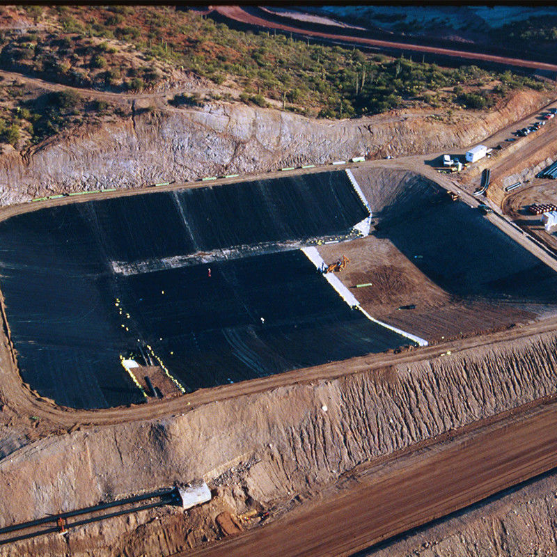 0.3mm/0.5mm/0.75mm/1mm/1.5mm/2mm ورق پلاستیکی غشا سیاه HDPE LDPE LLDPE ورژن Geomembrane Liner برای کباب ماهی F