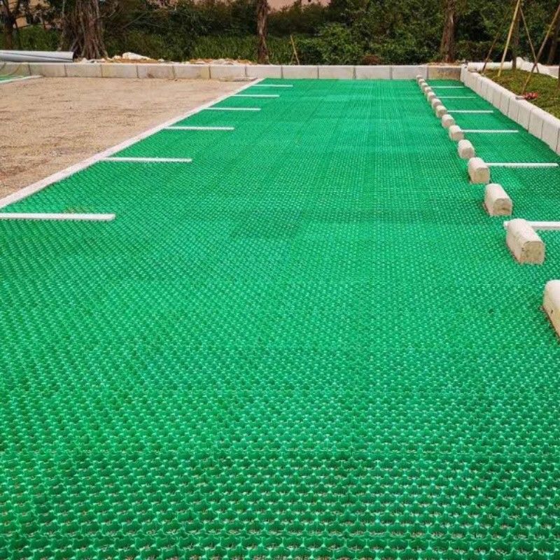 HDPE پلاستیک علف چمن استقرار شبکه برای پارکینگ زمین های خالی سقف باغ های نفوذ پذیر Pavers با هم وصل