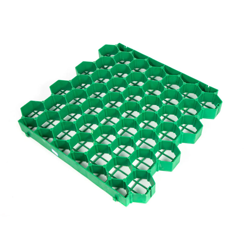 HDPE پلاستیک علف چمن استقرار شبکه برای پارکینگ زمین های خالی سقف باغ های نفوذ پذیر Pavers با هم وصل