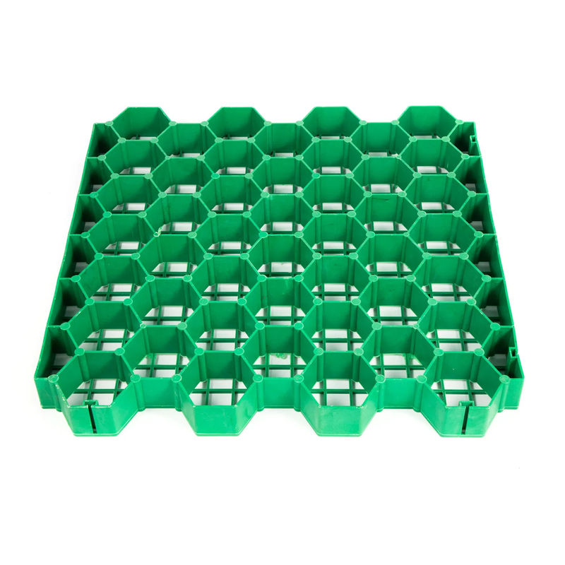 HDPE پلاستیک علف چمن استقرار شبکه برای پارکینگ زمین های خالی سقف باغ های نفوذ پذیر Pavers با هم وصل