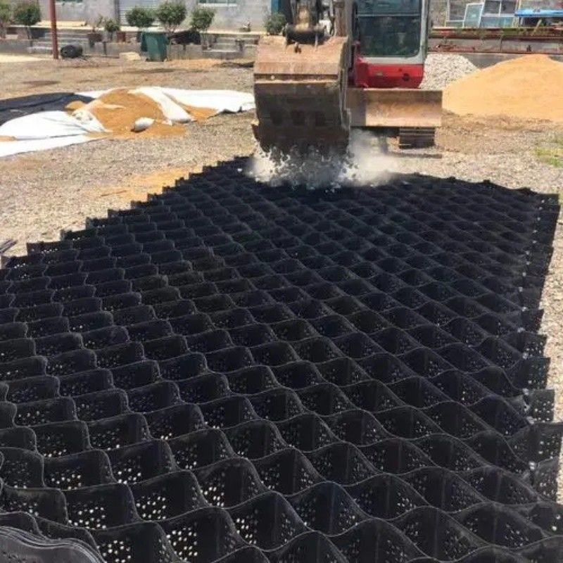ارتفاع عسل سیاه HDPE Geocell Reinforcement Driveway برای جاده سنگ شکن استیبلایزر شبکه دیوار نگهدارنده