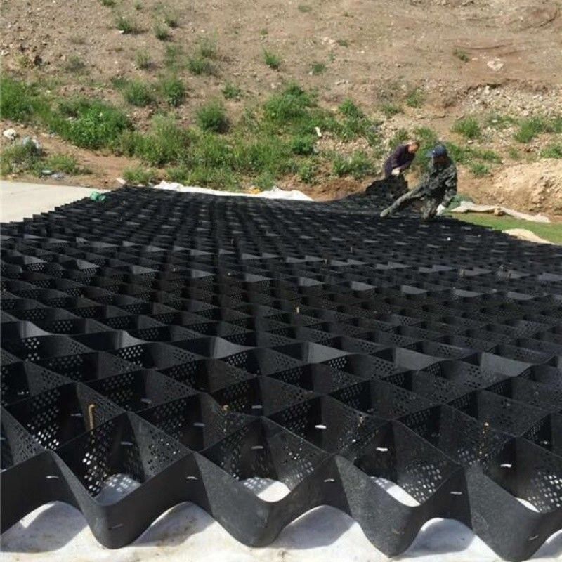 ارتفاع عسل سیاه HDPE Geocell Reinforcement Driveway برای جاده سنگ شکن استیبلایزر شبکه دیوار نگهدارنده