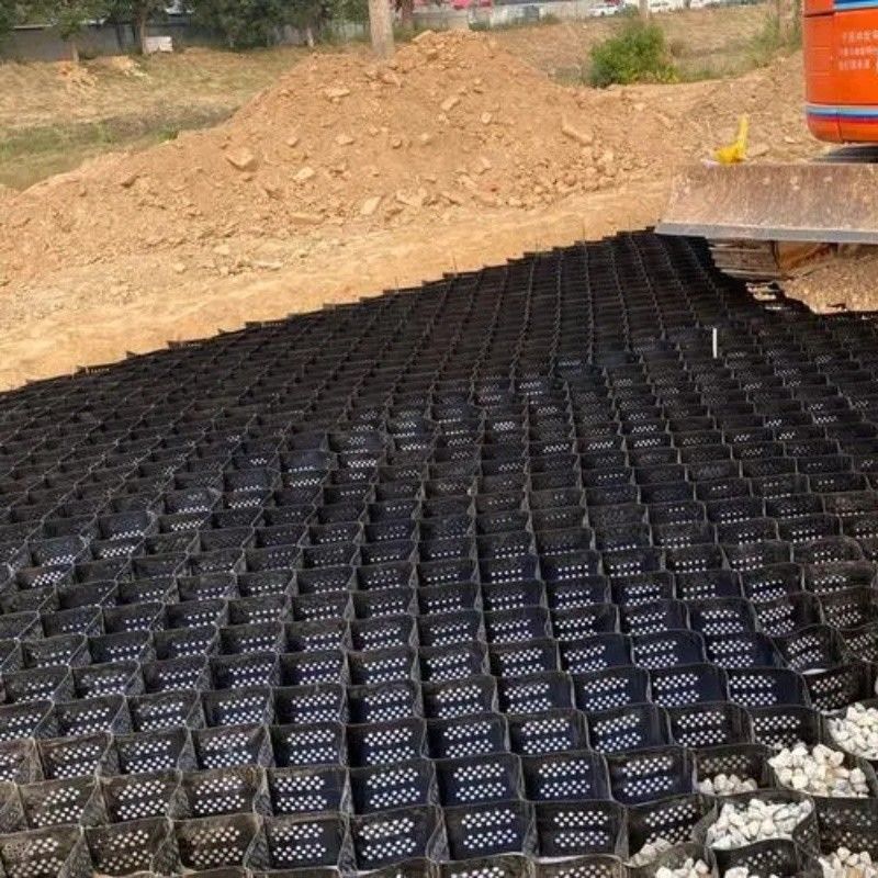 ارتفاع عسل سیاه HDPE Geocell Reinforcement Driveway برای جاده سنگ شکن استیبلایزر شبکه دیوار نگهدارنده