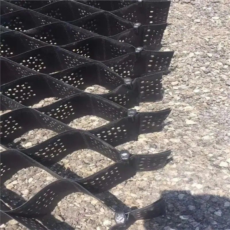 ارتفاع عسل سیاه HDPE Geocell Reinforcement Driveway برای جاده سنگ شکن استیبلایزر شبکه دیوار نگهدارنده