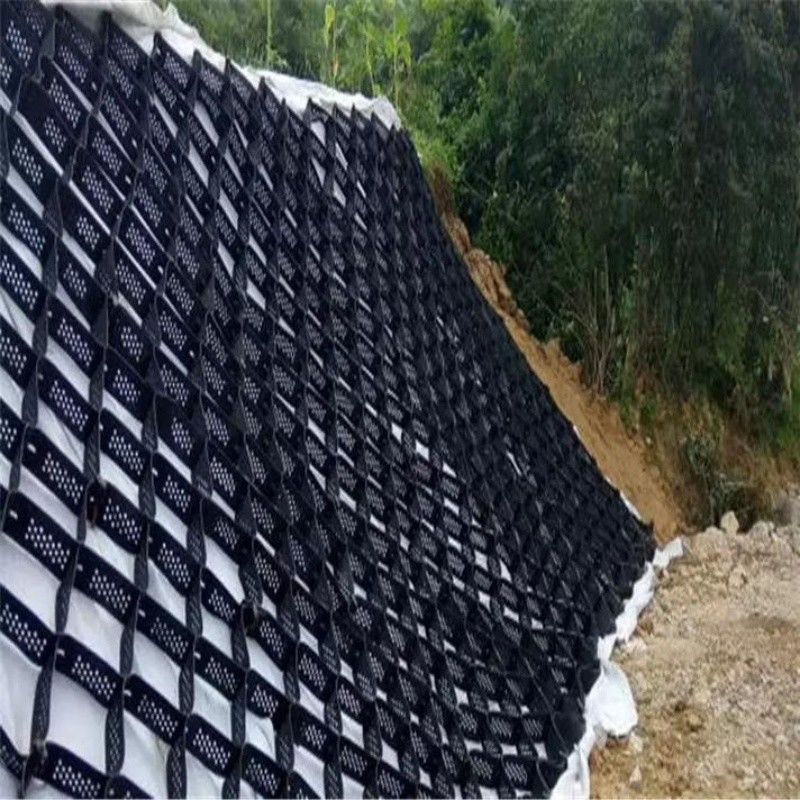 ارتفاع عسل سیاه HDPE Geocell Reinforcement Driveway برای جاده سنگ شکن استیبلایزر شبکه دیوار نگهدارنده