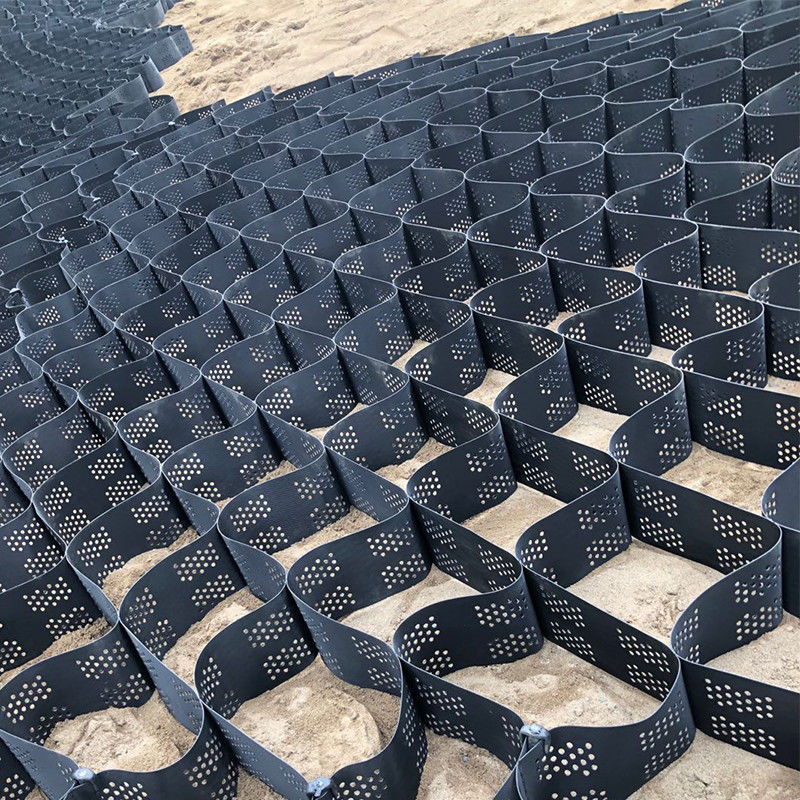 سیستم محاصره سلول بالا با بافت Honeycomb HDPE Geocell برای جاده پایه حفاظت از شیب پارکینگ پارکینگ دیوار نگهدارنده