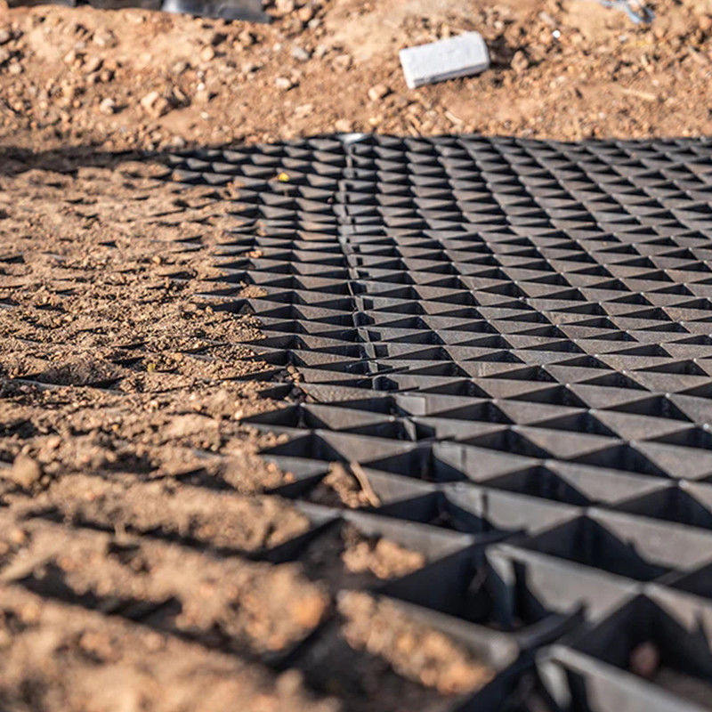 سیستم ارتقای خاک سلولهای ژئوسل سیستم شبکه قبر HDPE / PP ژئوسل برای بستر جاده