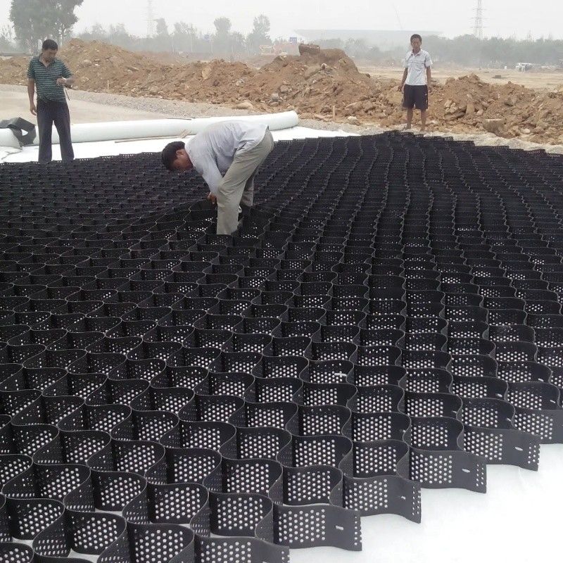 250mm 75mm 100mm 150mm Hdpe ژئوسل با بافت بالا HDPE گچ عسل گچ شبکه پلاستیکی ژئوسل مستقیم قیمت کارخانه