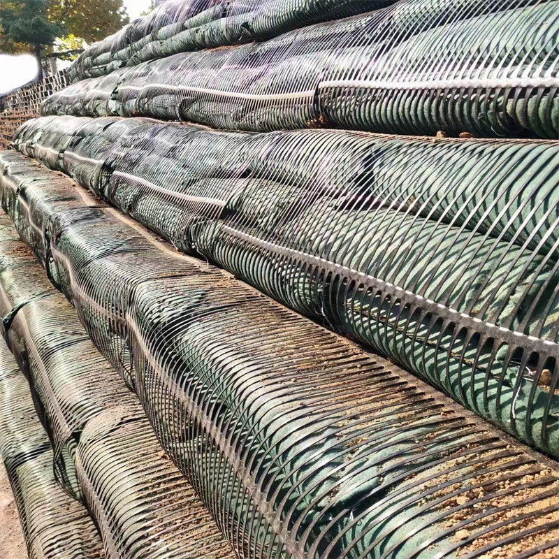 PP پلاستیک PE یک طرفه یک محوری پلی استر Geogrid Gravel Grid زمین تثبیت کننده برای تقویت خاک