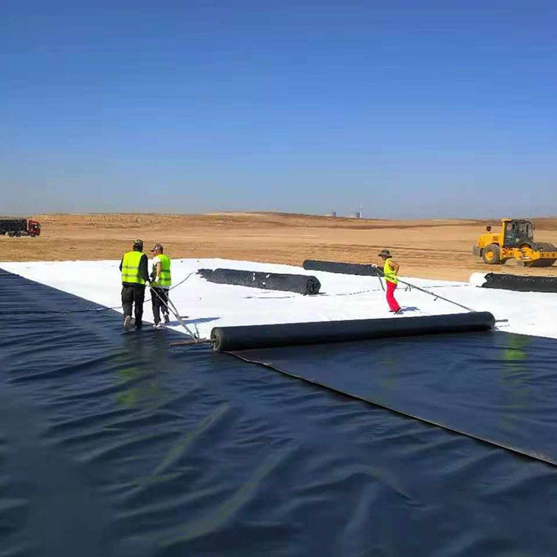 0.75mm 1mm ضد سیلاب ضد نشت صاف HDPE Geomembrane Liner برای دفع تخلیه