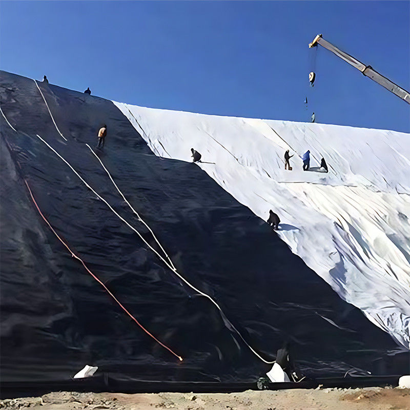 HDPE ژئوممبرن لاینر استخر 1.0mm ضخامت با مواد 100٪ نوجوانی برای کانال آب