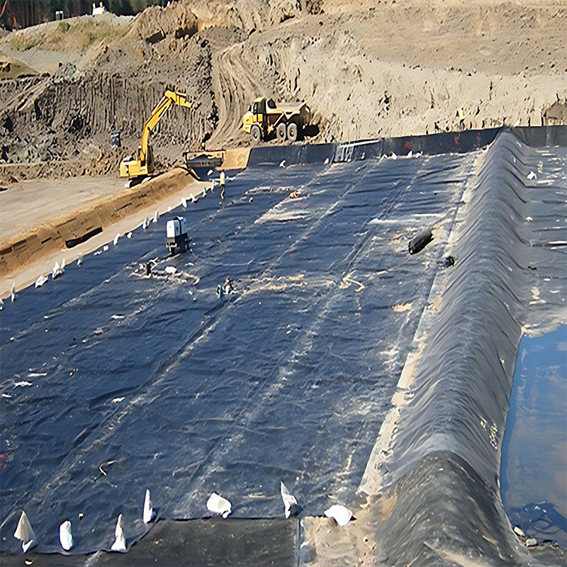 HDPE ژئوممبرن لاینر استخر 1.0mm ضخامت با مواد 100٪ نوجوانی برای کانال آب