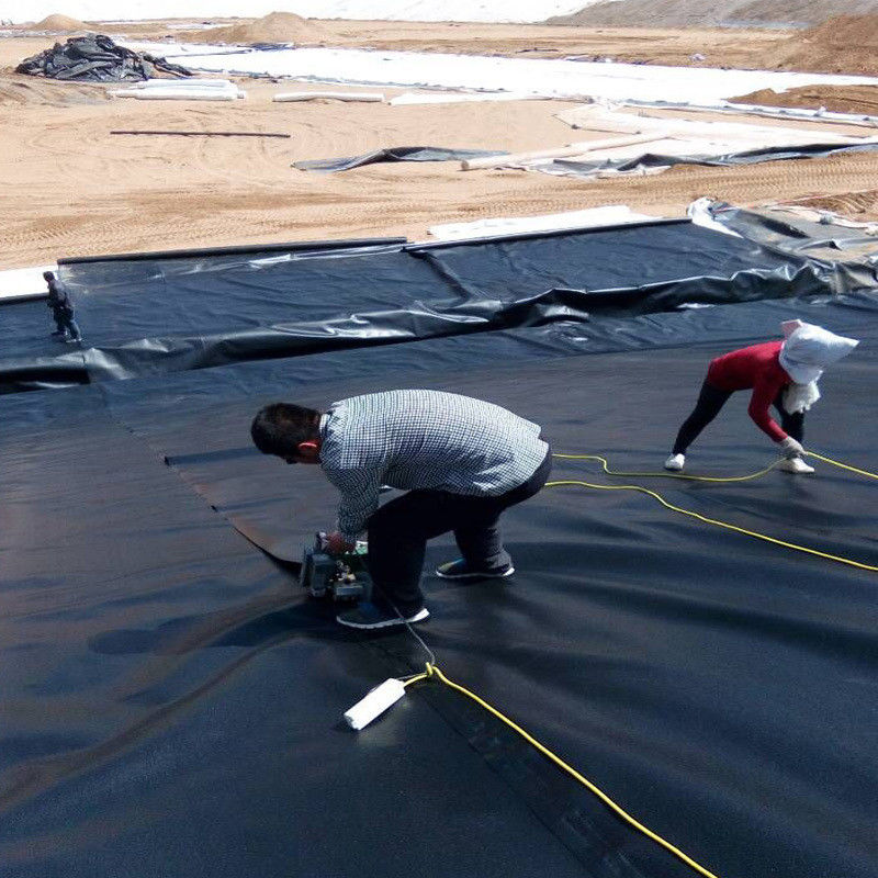 بسته بندی شده HDPE LDPE LLDPE PVC Geomembranes لاینر استخر برای استخر ماهی و میگو و لاینر استخر پلی اتیلن تقویت شده