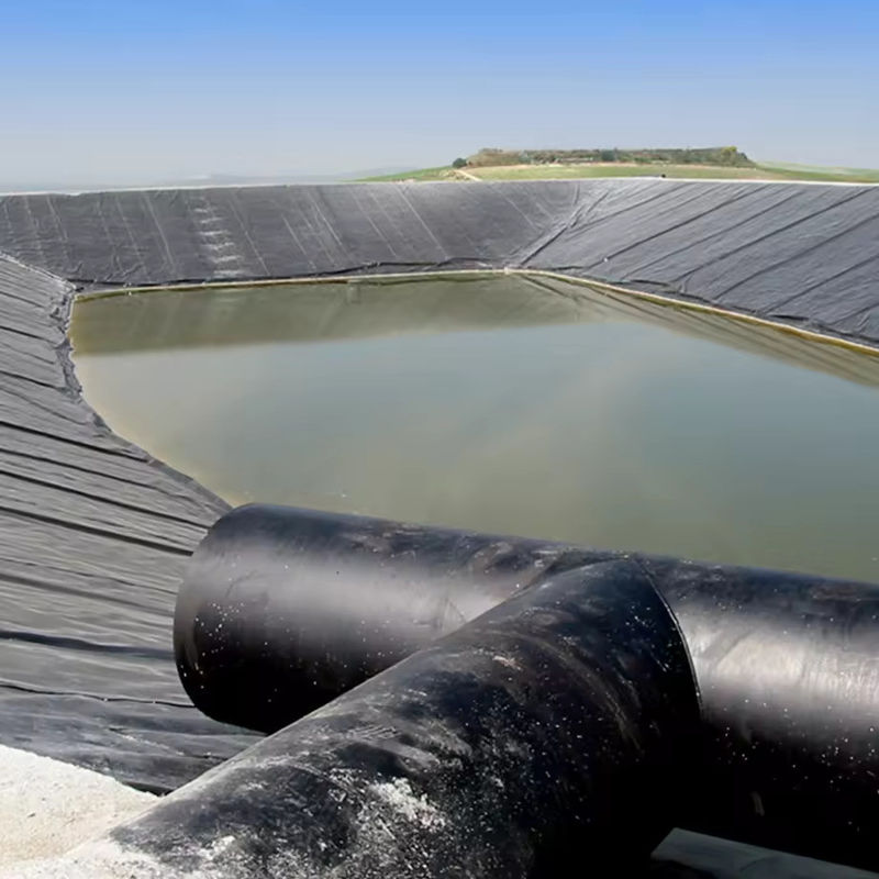 بسته بندی شده HDPE LDPE LLDPE PVC Geomembranes لاینر استخر برای استخر ماهی و میگو و لاینر استخر پلی اتیلن تقویت شده