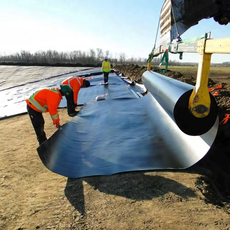 بسته بندی شده HDPE LDPE LLDPE PVC Geomembranes لاینر استخر برای استخر ماهی و میگو و لاینر استخر پلی اتیلن تقویت شده