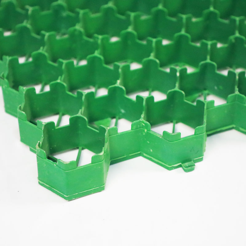 تولید کننده شبکه علف های HDPE شبکه علف های پلاستیکی خاکستر سنگ شکن شبکه علف های علف برای راهروی و پارکینگ رنگ سبز سیاه