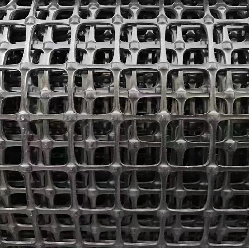 شبکه جغرافیایی پلاستیکی دو محوری برای تقویت خاک، قدرت کششی بالا PP/PET،Balck 30kN/m، شبکه ثبات پایه جاده