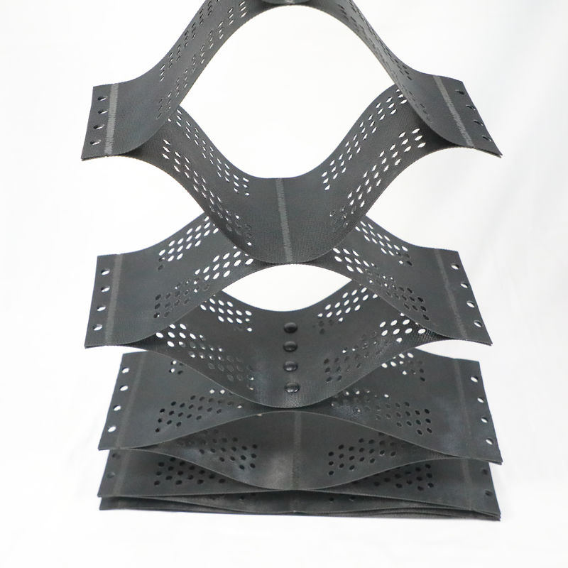 ژئوسل HDPE پلاستیکی شبکه صاف سیاه ژئوسل HDPE برای تقویت زیرزمین نرم قیمت پایین استیبلایزر خاردار ژئوسل در ساخت جاده