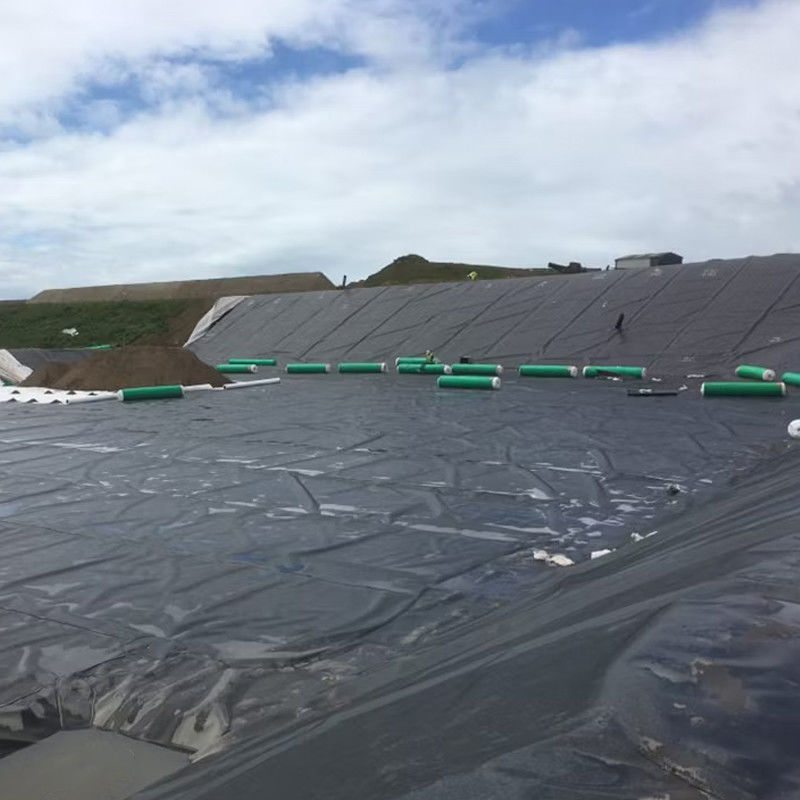 پوشش ژئوممبران HDPE مقاوم در برابر اشعه UV برای آبداری کشاورزی سد زباله زراعت پرورش ماهی زیست هضم کننده معدن