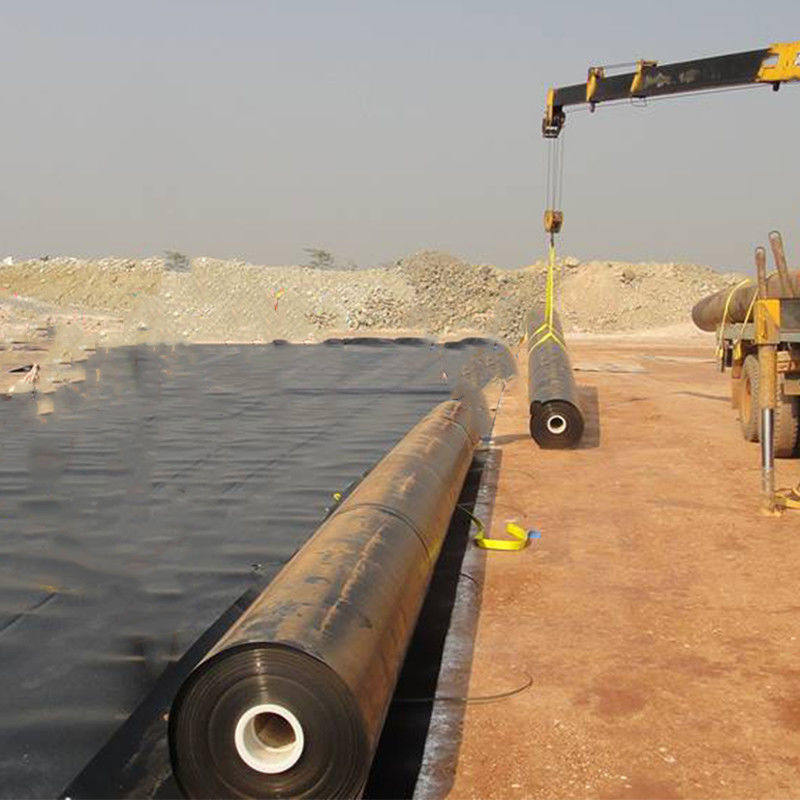 پوشش ژئوممبران HDPE مقاوم در برابر اشعه UV برای آبداری کشاورزی سد زباله زراعت پرورش ماهی زیست هضم کننده معدن
