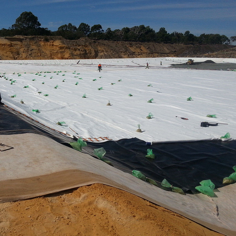 پوشش ژئوممبران HDPE مقاوم در برابر اشعه UV برای آبداری کشاورزی سد زباله زراعت پرورش ماهی زیست هضم کننده معدن