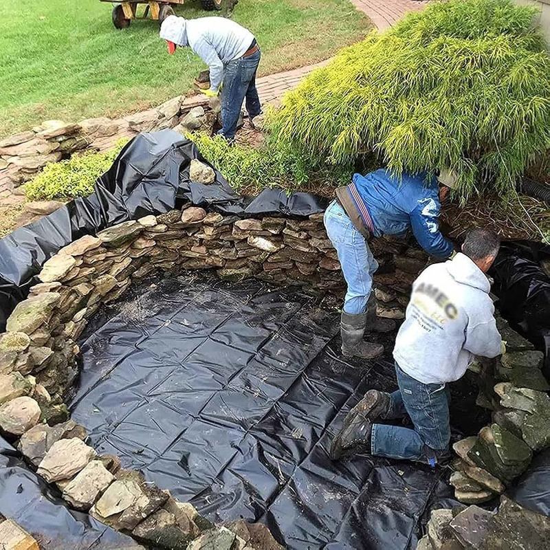 پوشش ژئوممبران 0.5mm 1mm 1.5mm 2mm HDPE LDPE Lldpe PVC EVA پوشش ژئوممبران