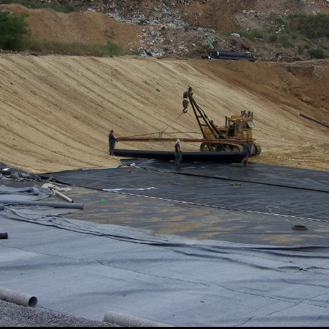 سبک صنعتی 1mm Geomembrane Pond Liner HDPE Liner پلاستیکی Geomembrane Pond Liner برای استخر ماهی ساخته شده از PVC LDPE LLDPE PP مواد برای دفن زباله