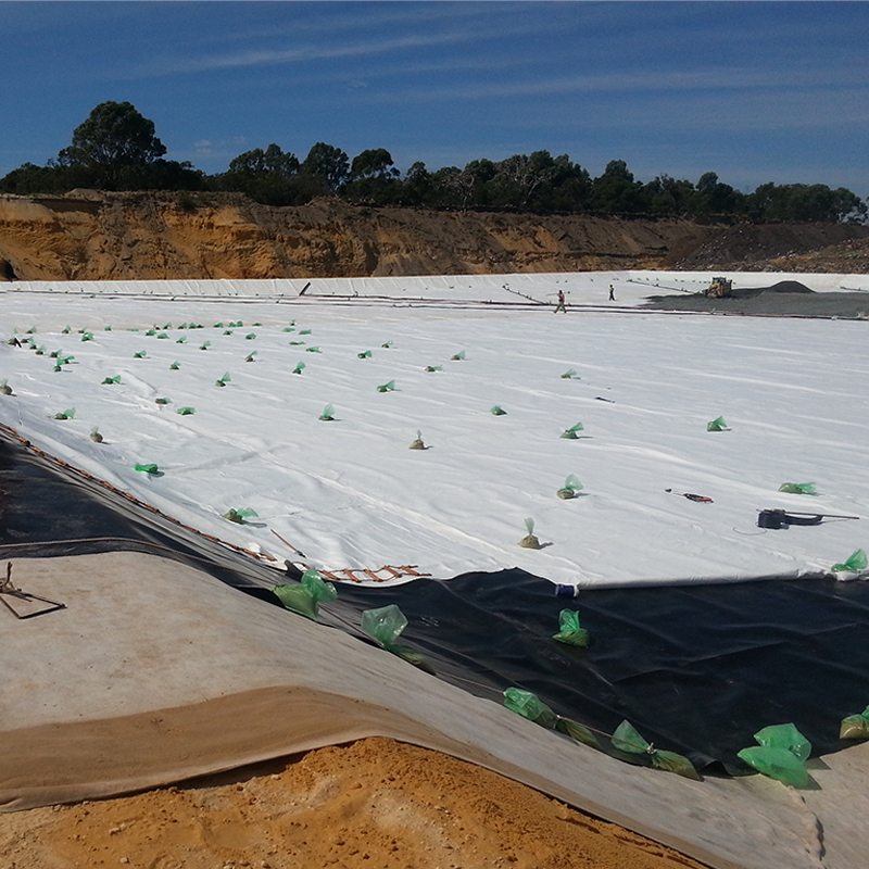 پارچه های غیر بافته PET/PP Geotextile برای مخازن دریاچه های مصنوعی حوضچه های زباله آبهای دفن زباله فیلتراسیون عایق بندی