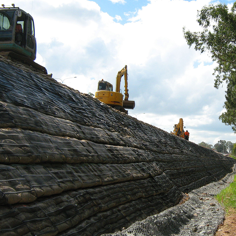 تقویت پلاستیک دو محوری PP PE تک محوری ترکیب شده HDPE کشش جاده های جغرافیایی ساخت راه آهن