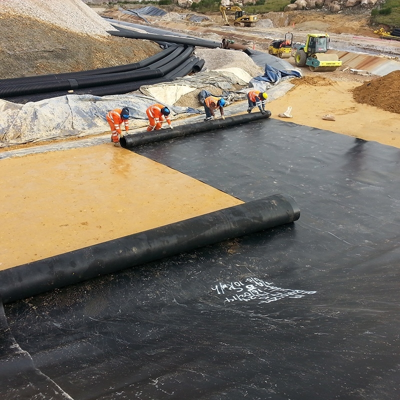 پوشش ژئوممبران HDPE برای آبداری، مزارع ماهی، استخر، سد، استخر و کاربردهای نگهداری آب