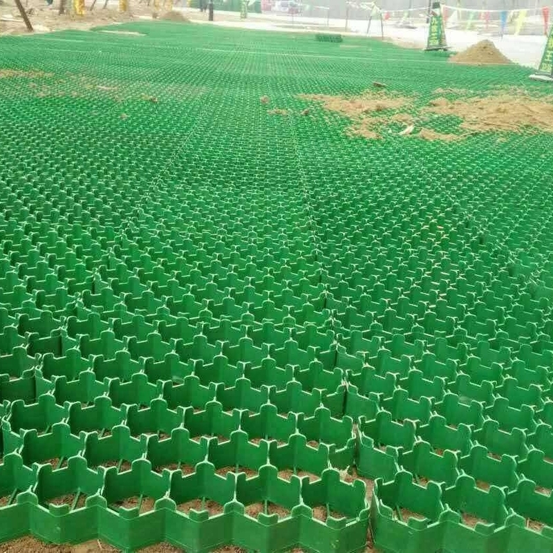 شبکه سنگ شکن علف های HDPE سنگین برای تقویت زمین نفوذ پذیر، جاده ها، پارکینگ ها، منظره سازی و ثبات چمن