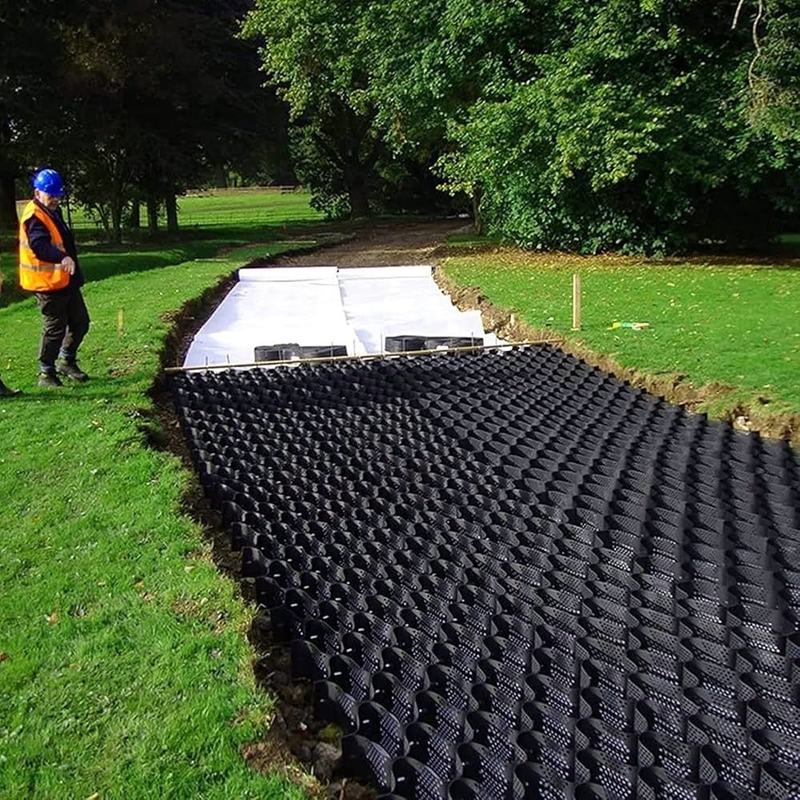 ژئوسل های HDPE با دوام، ژئوسل HDPE با سطح صاف برای جاده ها، کنترل فرسایش برای شیب ها، پشتیبانی از دیوار حائل