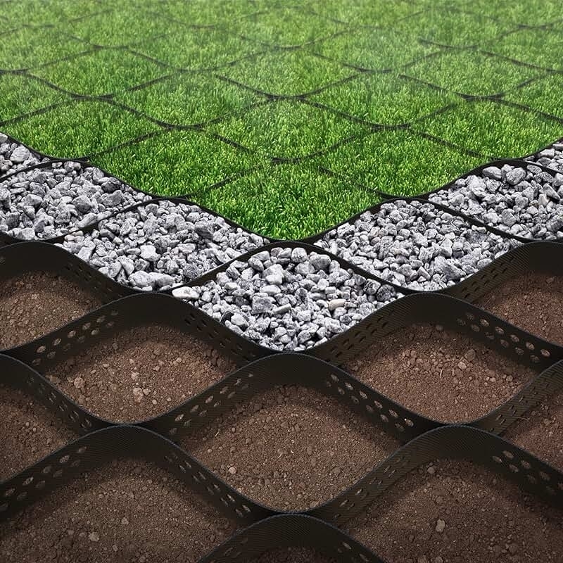 ژئوسل های HDPE با دوام، ژئوسل HDPE با سطح صاف برای جاده ها، کنترل فرسایش برای شیب ها، پشتیبانی از دیوار حائل