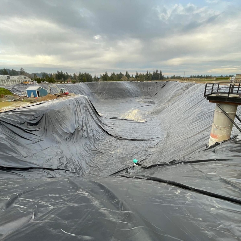 پلی اتیلن در فضای باز مزرعه ماهی گیوممبران لاینر استخر HDPE لاینر احتواگر استخر بزرگ لاینر ضد آب ژوممبران لاینر استخر