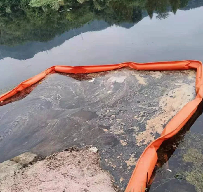 پرده خاكی PVC شناور پرده خاكی محاصره بوم دوستانه زیست محیطی روغن ریختن بوم شناور پرده خاكی برای محیط های آبی