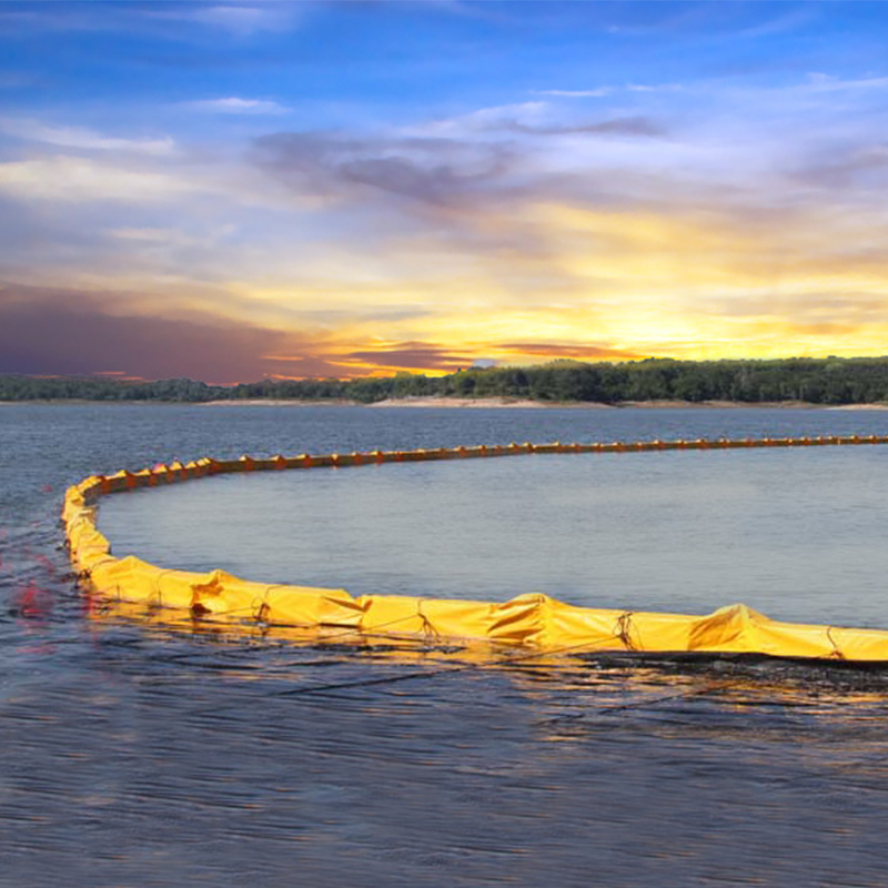 پرده خاكی PVC شناور پرده خاكی محاصره بوم دوستانه زیست محیطی روغن ریختن بوم شناور پرده خاكی برای محیط های آبی