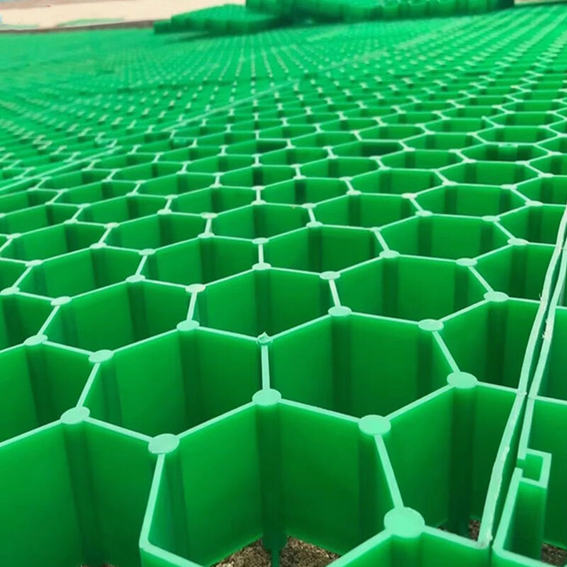 شبکه تثبیت کننده شن و ماسه پلاستیکی 38 میلی متری 48 میلی متری 68 میلی متری برای چمن، سنگفرش، تثبیت کننده شن برای پارکینگ