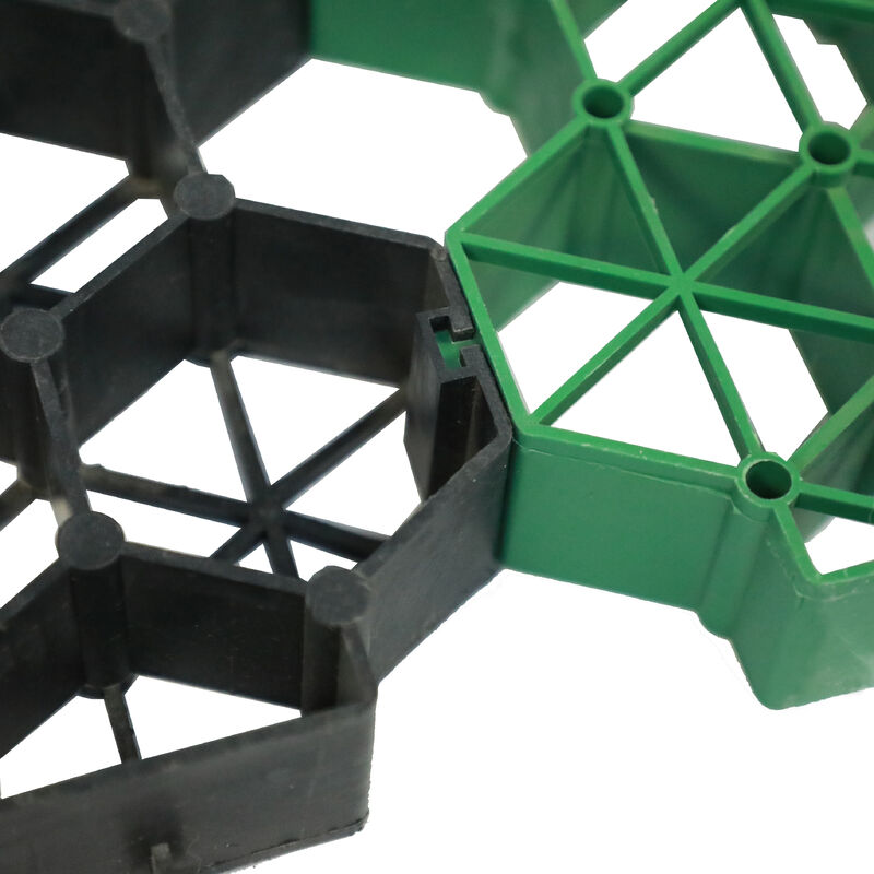 کفپوش چمنی HDPE سازگار با محیط زیست و بادوام برای مسیرهای ورودی، محوطه سازی باغ، تقویت چمن و تثبیت شن پارکینگ