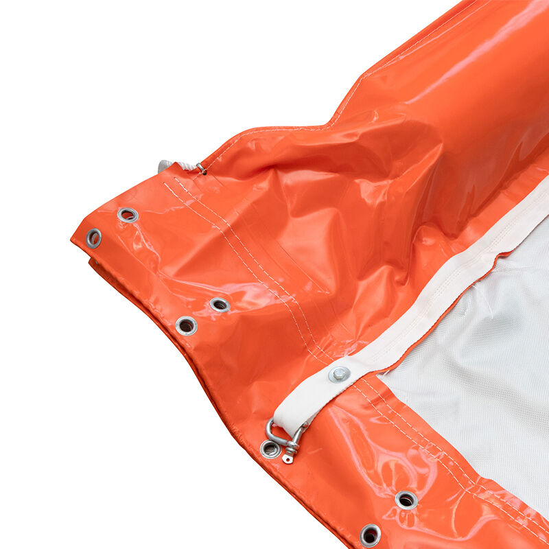 پرده زیردریایی شناور کنترل آلودگی آب روغن بوم PVC نفوذ پذیر آبی پرده زیردریایی شناور